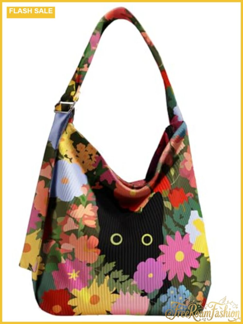 Corduroy Hobo Bag Large Tote Zipper Shoulder Crossbody